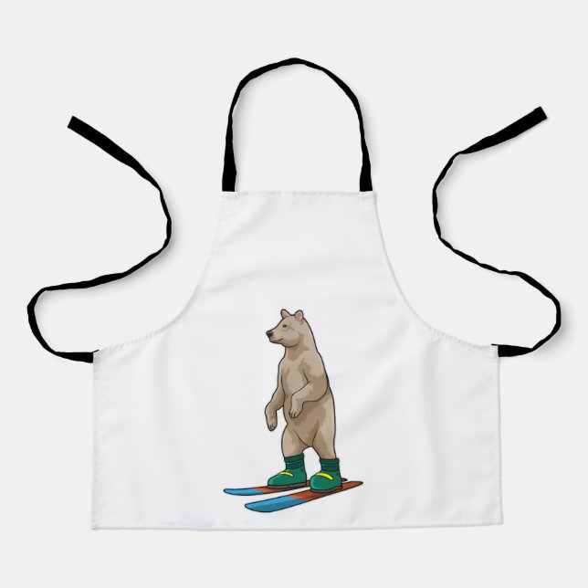 Bear as Skier with Ski Apron (Front)