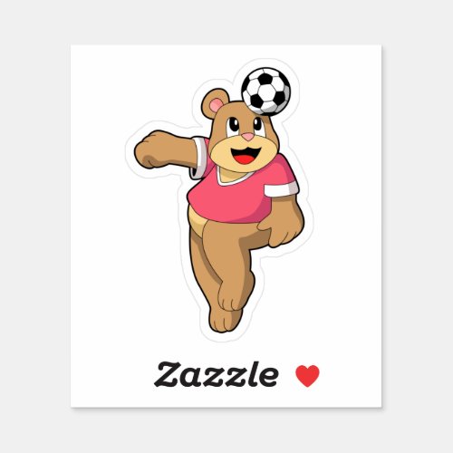 Bear as Soccer player with SoccerPNG Sticker