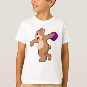 Bear at Bowling with Bowling ball T-Shirt