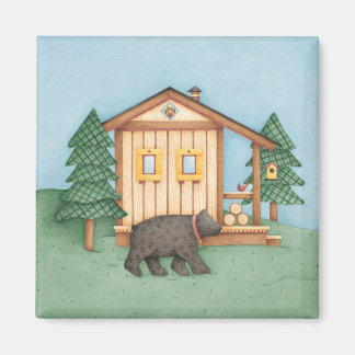 Bear at Cabin Magnet