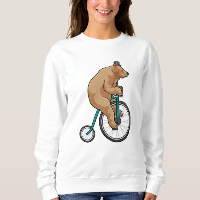 Bear at Circus with Bicycle Sweatshirt (Front)