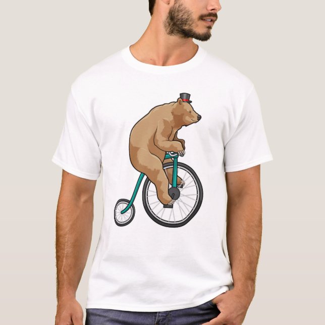 Bear at Circus with Bicycle T-Shirt (Front)