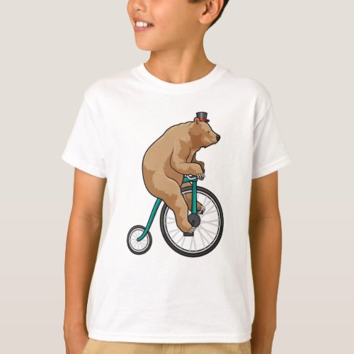 Bear at Circus with Bicycle T_Shirt