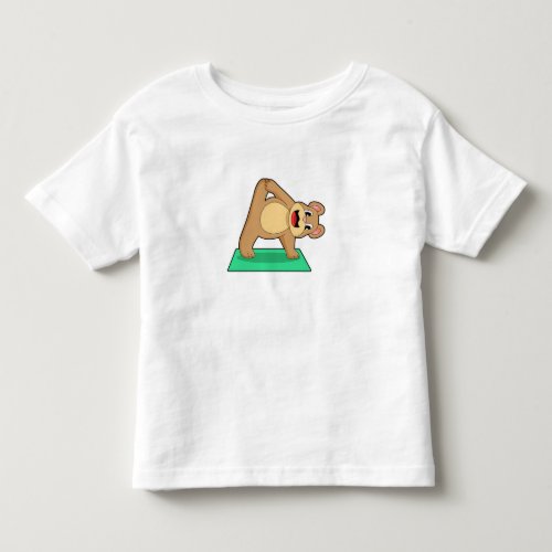 Bear at Yoga Fitness Toddler T-shirt