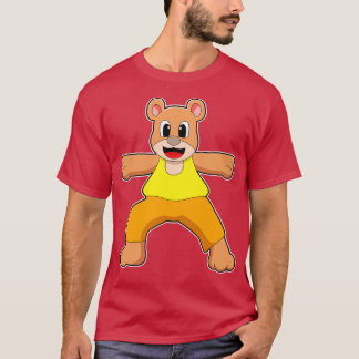 Bear at Yoga in Standing T-Shirt