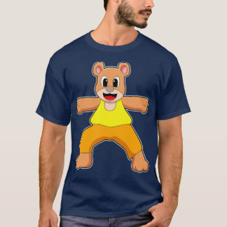 Bear at Yoga in Standing T-Shirt