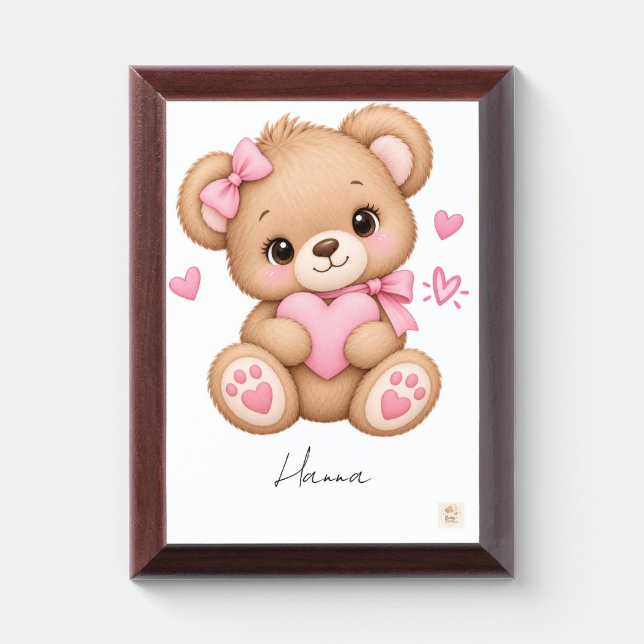 Bear  award plaque (Vertical)