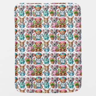 Bear baby blanket