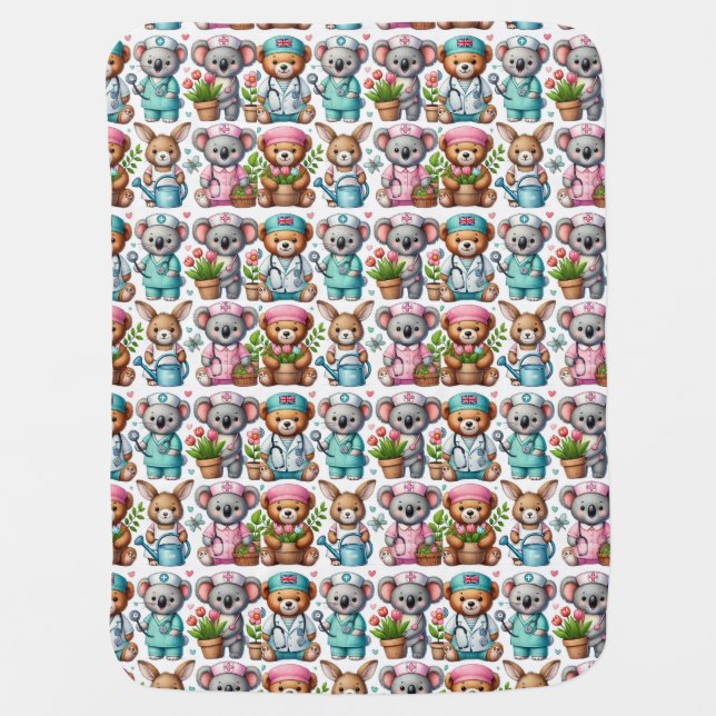 Bear baby blanket (Front)