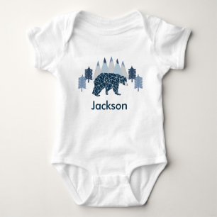 Bear baby boy baby bodysuit