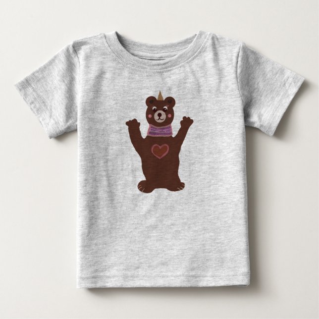 Bear Baby Fine Jersey T-Shirt (Front)