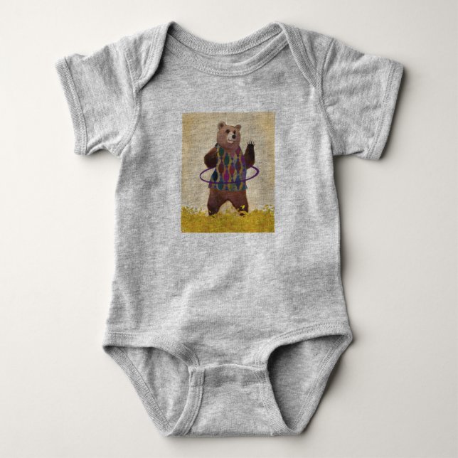 Bear Baby One-piece Baby Bodysuit (Front)