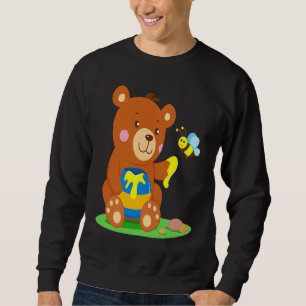 Bear Baby Shares Honey with Bee Bear Bear Child Bo Sweatshirt