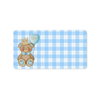 Bear Baby Shower Address Labels
