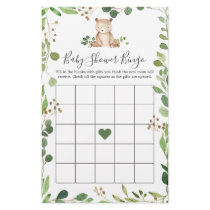 Bear Baby Shower Bingo Game