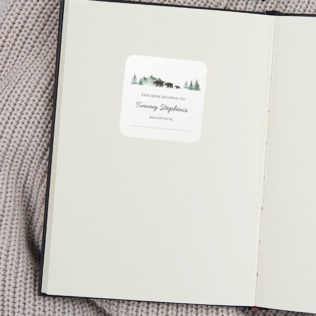 Bear Baby Shower Bookplate  (Creator Uploaded)