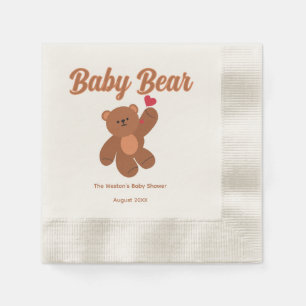 Bear Baby Shower - Cute Classy Pregnancy Shower Napkins