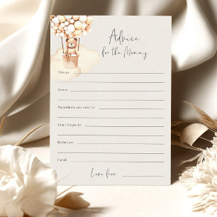 Bear Baby Shower Game Advice for Mommy