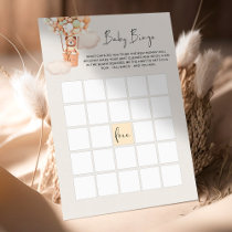Bear Baby Shower Game - Baby Bingo