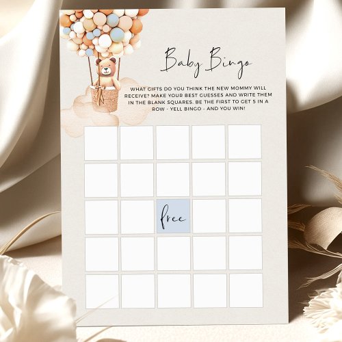 Bear Baby Shower Game _ BINGO