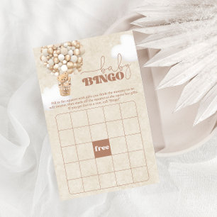 Bear Baby Shower Game BINGO Flyer