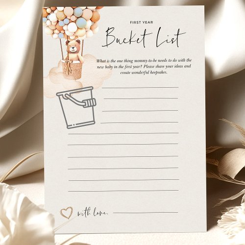 Bear Baby Shower Game _ Bucket List