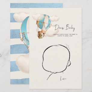 Bear Baby Shower Game - Draw Baby