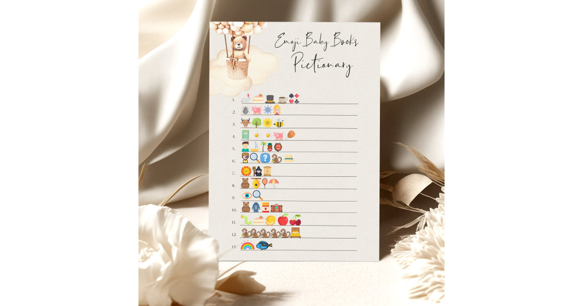  Winnie the Pooh Baby Shower Game - Baby Shower Emoji