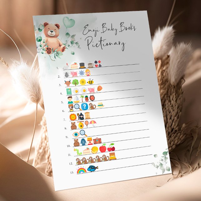 Bear Baby Shower Game - Emoji Pictionary (Creator Uploaded)