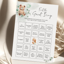 Bear Baby Shower Game - Find The Guest BINGO