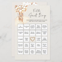 Bear Baby Shower Game Find The Guest BINGO