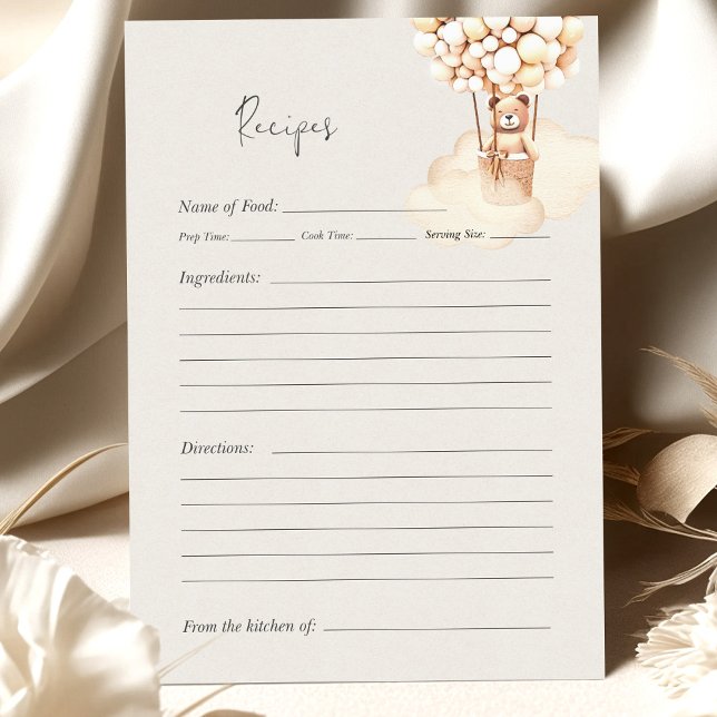 Bear Baby Shower Game Recipes (Creator Uploaded)