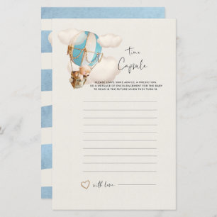 Bear Baby Shower Game - Time Capsule