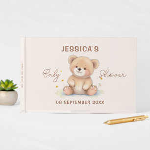 Bear Baby Shower Guest Book   Signing Guestbook