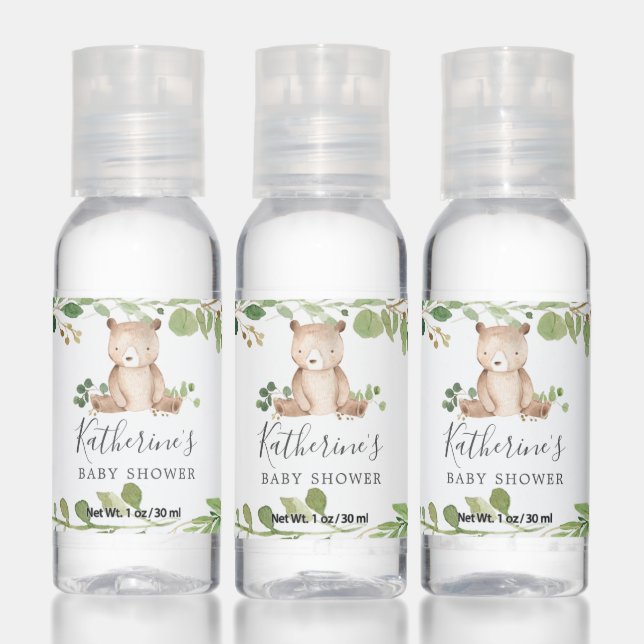 Bear Baby Shower Hand Sanitizer (Set)