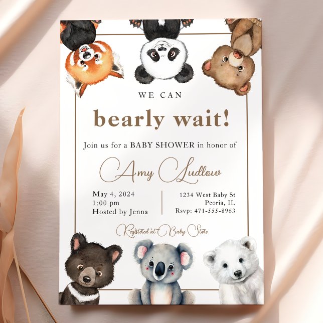 Bear Baby Shower Invitation (Creator Uploaded)