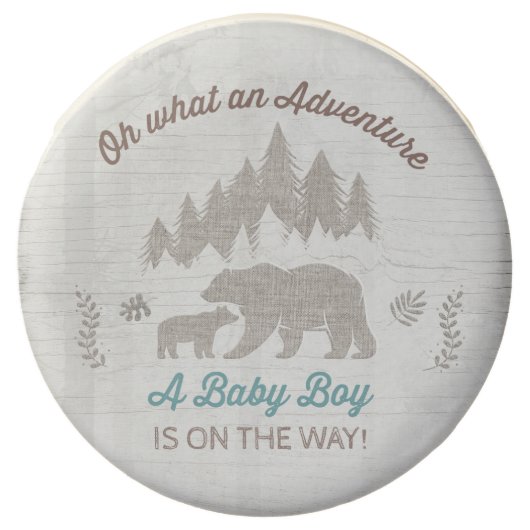 Bear Baby Shower Party Cookies Bear Party Favor (Front)