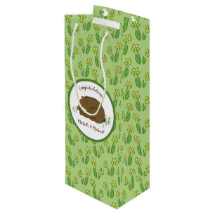 Bear Baby Shower Wine Gift Bag