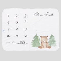 Bear Baby Weeks, Month Milestone Blanket