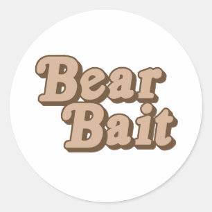 Bear Bait .png Classic Round Sticker