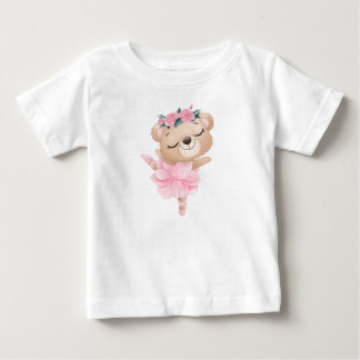 Bear Ballerina Baby T-Shirt