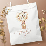 Bear Balloons We Can Bearly Wait! Baby Shower Gift Favor Bag<br><div class="desc">We Can Bearly Wait! :) This little bear is waiting for the big baby party, sitting in a hot air balloon built out of brown and cream balloons. Whimsical watercolors and modern typography complement the design. Personalize this cute Bear Baby Shower item with your details easily and quickly, press the...</div>