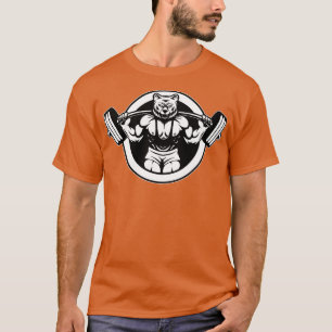 Bear Barbell Design For Bodybuilders Bodybuilding T-Shirt