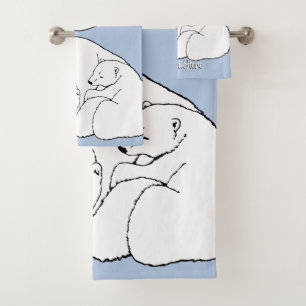 Bear Bath Towel Set Custom Bear Cubs Towels