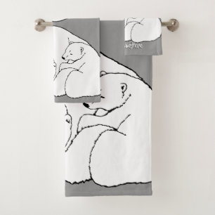 Bear Bath Towel Set Custom Bear Cubs Towels
