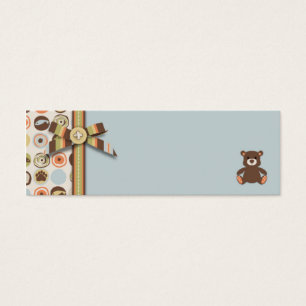 Bear Bear Boy Skinny Gift Tag