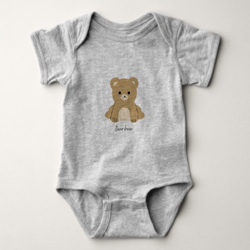 Bear bear for babies baby bodysuit