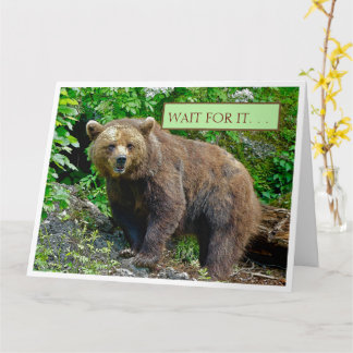 BEAR/. BEAR HUGS COMING YOUR WAY CARD