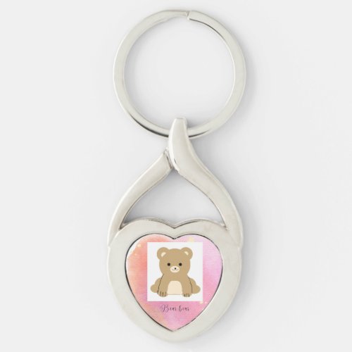 Bear bear keychain