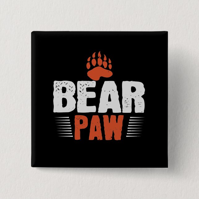 Bear - Bear Paw Button (Front)